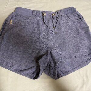 GUESS Blue Linen Cotton‎ Shirts SZ Small Beach Sustainable